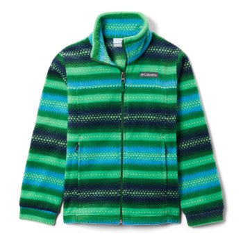 Columbia Jas Jongens, Zing III Printed Fleece Groen Strepen, 74TMIHKYV